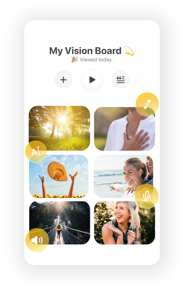 vision board app slideshow, vision board video